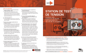 STATION DE TEST DE TENSION