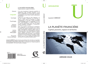 la planète financière - Institut Français de Géopolitique