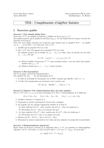TD2 : Compléments d`algèbre linéaire