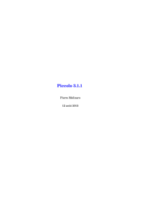 Piccolo 3.1.1 - RTS Software