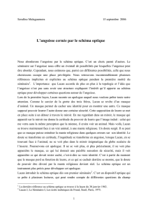 L`angoisse cernée par le schéma optique, 15/09/2006.