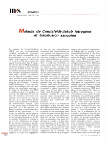 Maladie de Creutzfeldt-Jakob iatrogène et - iPubli