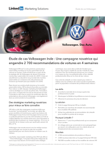 Étude de cas Volkswagen Inde : Une campagne novatrice