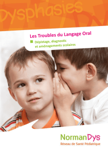 Les Troubles du Langage Oral