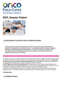 RCP, Dossier Patient