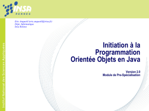 Programmation orientée objet C++ et java