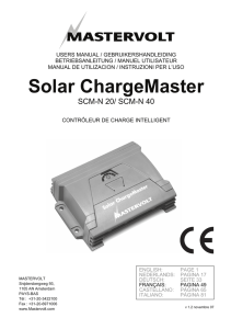 Manuel Solar ChargeMaster SCM