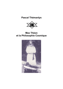Pascal Thémanlys - philosophie cosmique