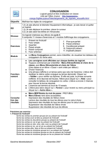 CONJUGAISON