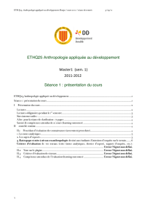 ETHQ25 Anthropologie appliquée au développement Master1 (sem