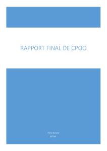 Rapport final de CPOO