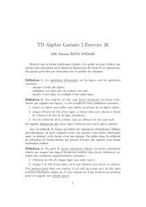 TD Algèbre Linéaire 2 Exercice 20