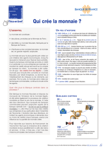 Qui crée la monnaie ? - ABC de l`économie
