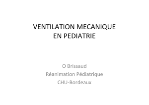 ventilation mécanique en pédiatrie