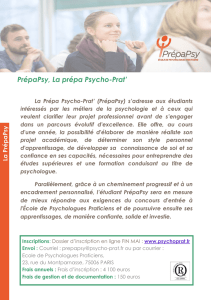 PrépaPsy, La prépa Psycho-Prat` - Ecole de Psychologues Praticiens