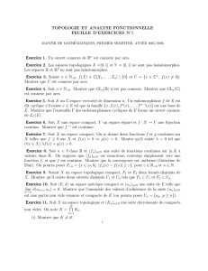 Topologie - Feuille n o 2 - Institut de Mathématiques de Bordeaux