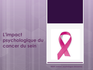 Impact psychologique dans le cancer du sein