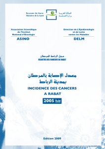 Registre des cancers de Rabat, 2005