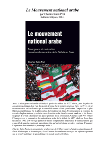 Le Mouvement national arabe - Observatoire d`Etudes Géopolitiques