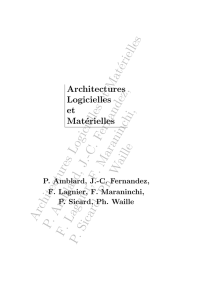 Architectures Logicielles et Matérielles P.Am blard,J.