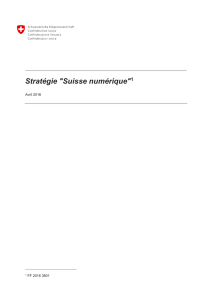 Stratégie "Suisse numérique"