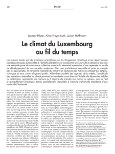 Le climat du Luxembourg au fil du temps