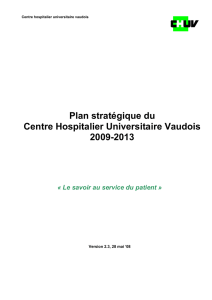 Plan stratégique du Centre Hospitalier