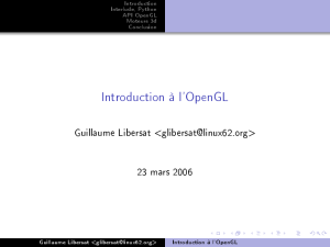 Introduction à l`OpenGL