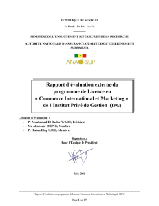 Licence Commerce International et Marketing