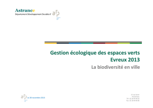 Gestion écologique des espaces verts Evreux 2013