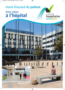 Le livret d`accueil du patient