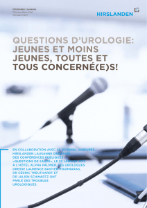Conférence Questions de santé urologie 23.01.13