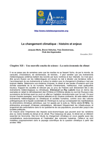 Le changement climatique : histoire et enjeux