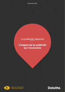 La publicit&eacute; rapporte L`impact de la publicit&eacute; sur l`&eacute;conomie