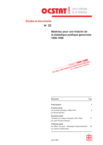 Mat&eacute;riau pour une histoire de la statistique
