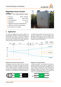 Régulation basse tension LVRSys