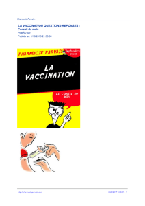 la vaccination questions-reponses