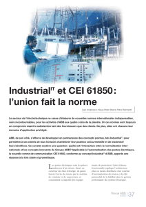 IndustrialIT et CEI 61850