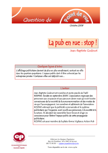 JB Godinot - La pub en rue stop
