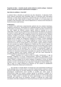 Proposition de thèse : « Contrôle exécutif, activité - Risc-CNRS