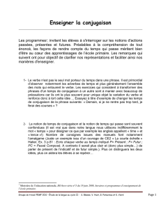 Enseigner la conjugaison - Devenir professeur des écoles en 2015