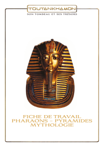 FICHE DE TRAVAIL PHARAONS – PYRAMIDES MYTHOLOGIE