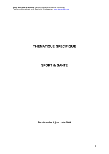 Sport et sante - sportanddev.org