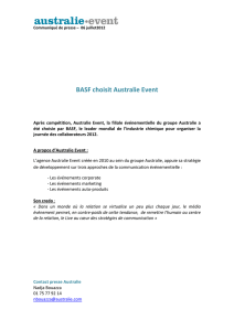 BASF choisit Australie Event