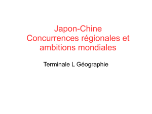 Japon-Chine Concurrences régionales et ambitions mondiales