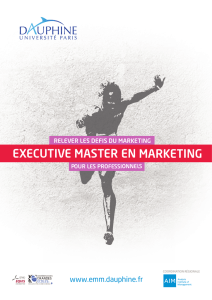 Plaquette - Executive Master Marketing - Université Paris