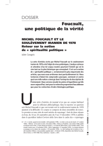 Michel Foucault et le soulèvement iranien de 1978