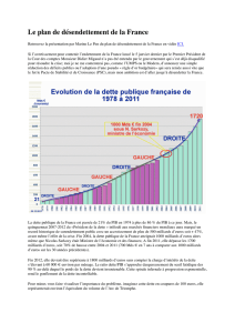 Le plan de désendettement de la France