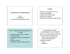 Tectonique et Géodynamique 5 Parts