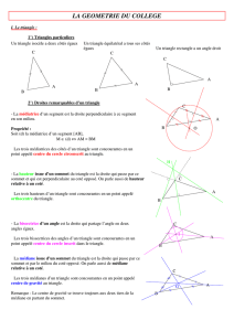 la geometrie du college